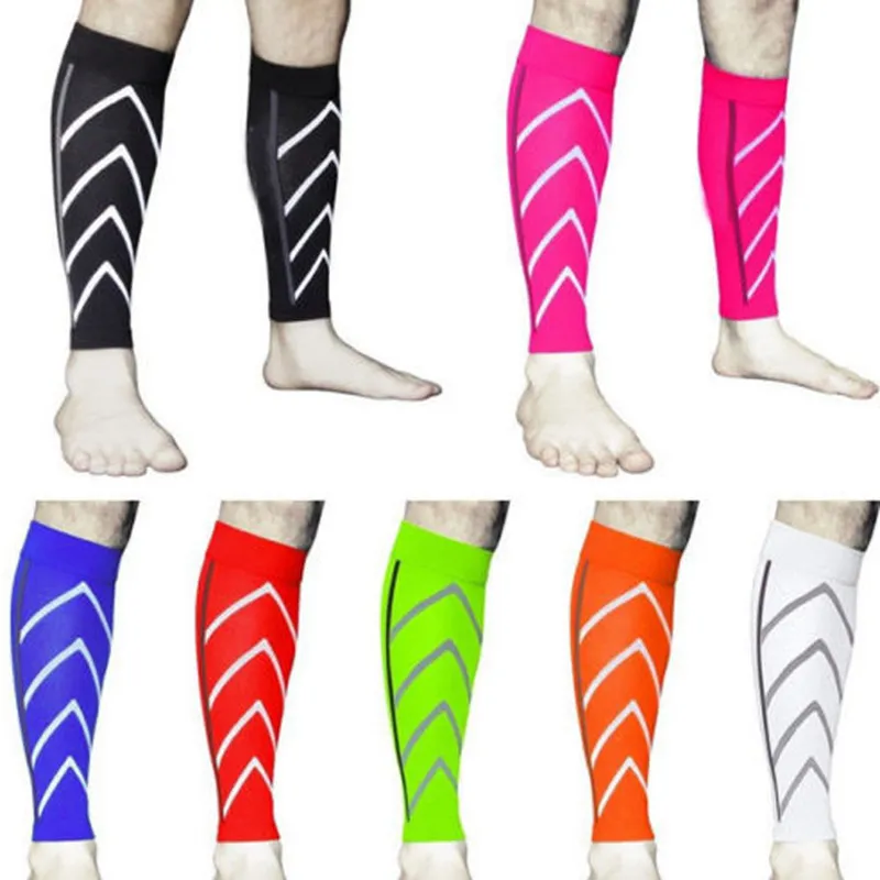 2020 Bisiklet Sıkıştırma İnce Calfskin Spor Çorapları Sıkıştırma Çorapları Gece Naylon Floresan Tayt Basketbol Çorapları