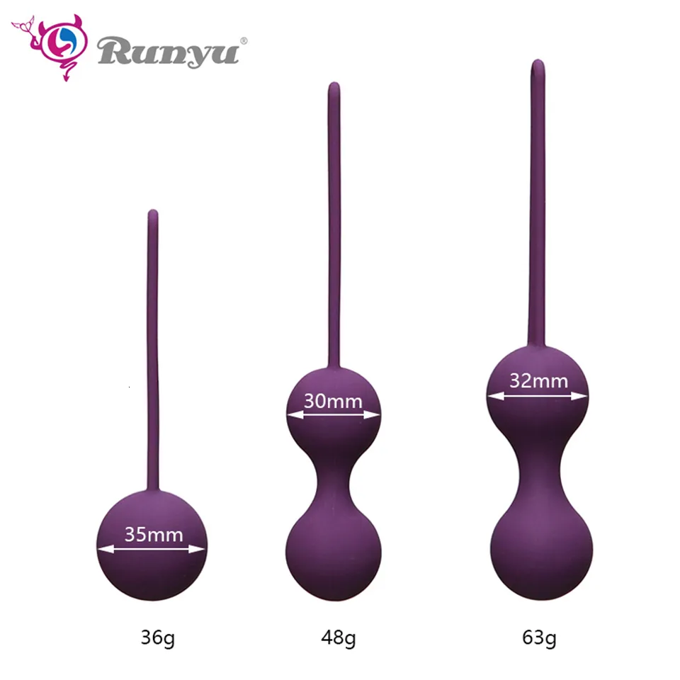 Safe Silicone Smart Ball Vibrator Kegel Ball Ben Wa Vagina Stram Övning Maskin Sexleksak För Kvinnor Vaginal Geisha C19011701