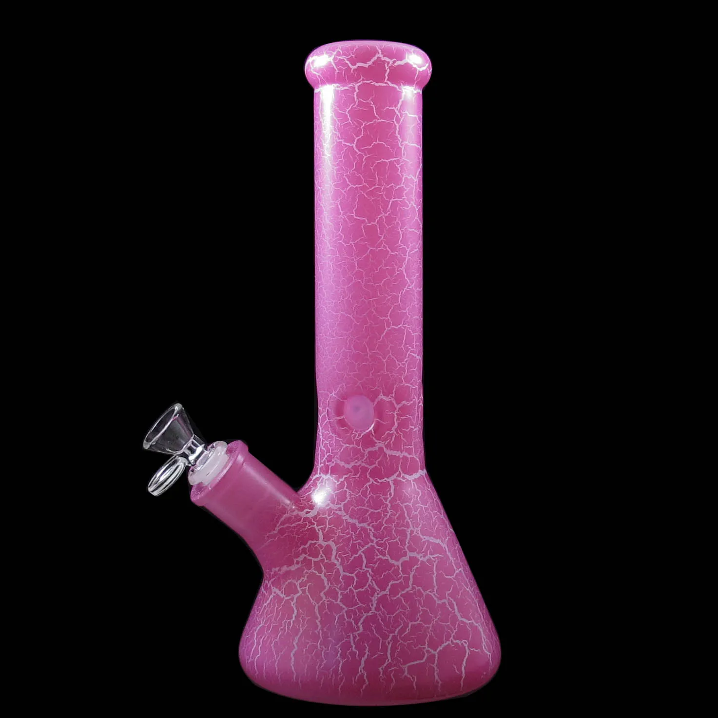 12 Inch 9 MM thick crack line style color Glass BONG smoking bubbler water pipe dab rig PSD-300
