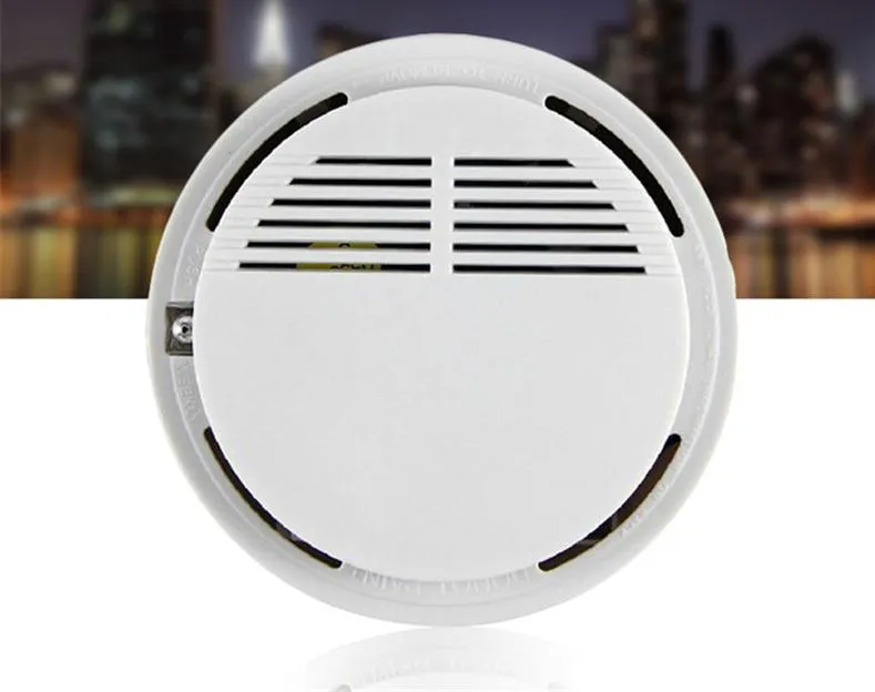 Smoke Detector Alarms System Sensor Fire Alarm Detached Wireless Detectors Home Security High Sensitivity Stable LED W 85DB 9V BatterySN2148