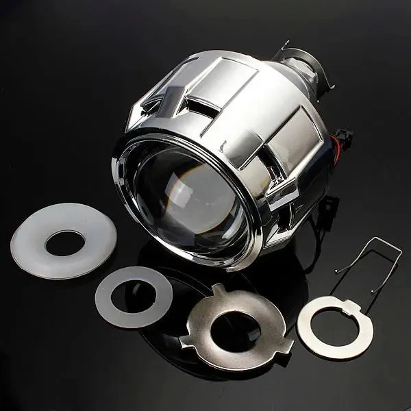 2.5 Inch Motor Bi-xenon HID Projector Angle Eye Halo Lens Headlight