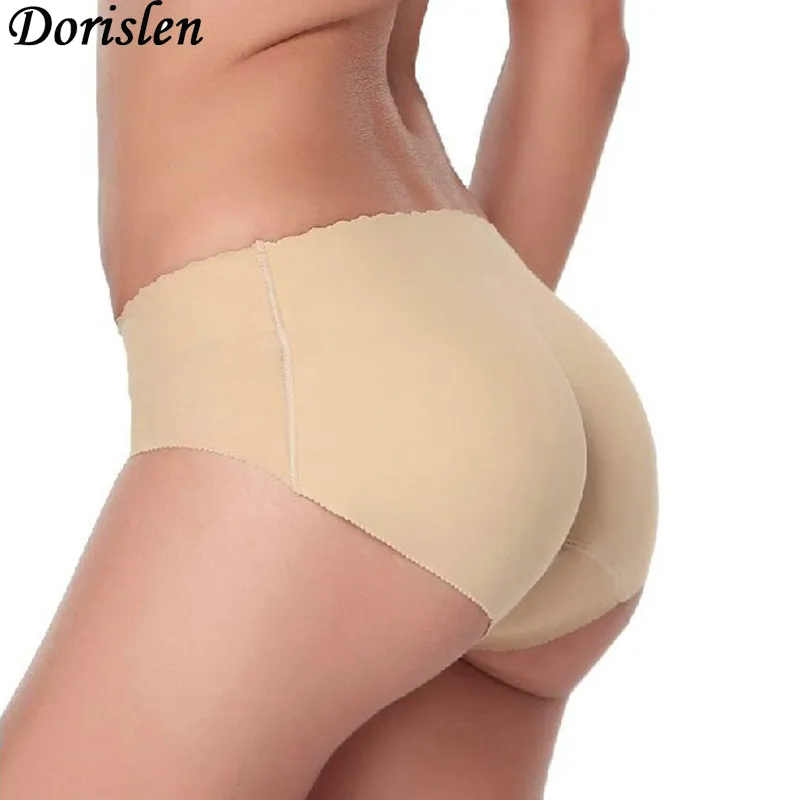 Sexy gevoerde slipje nep kont bil heup omhoog panty body shaping slips naadloze kont versterker ondergoed 50pcs / lot