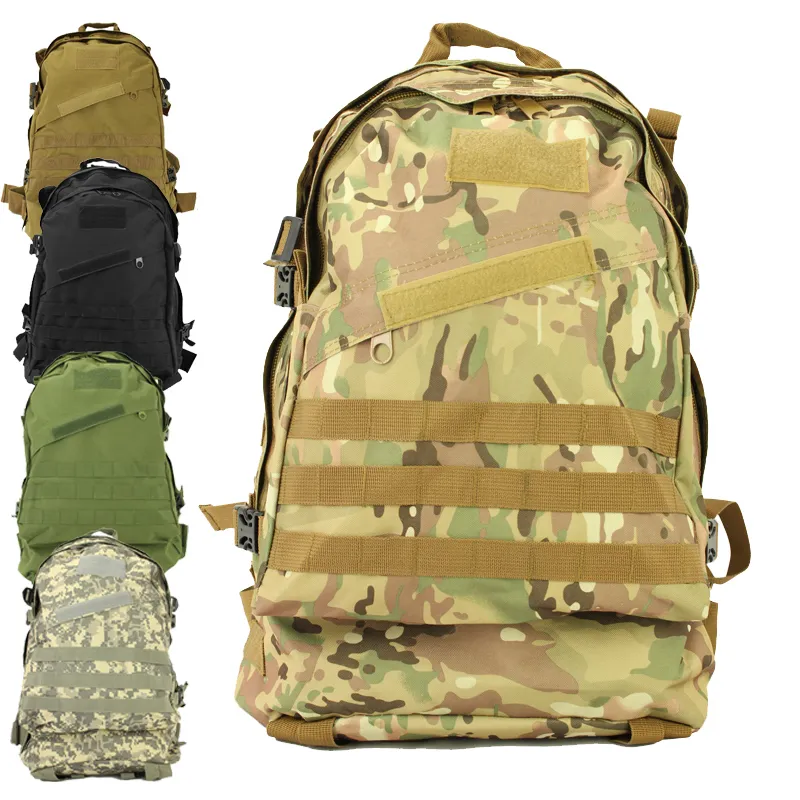 Designer-5pcs nouveau sport unisexe extérieur Molle 3d sac à dos tactique militaire sac à dos sac camping voyage randonnée trekking 40L (DY)