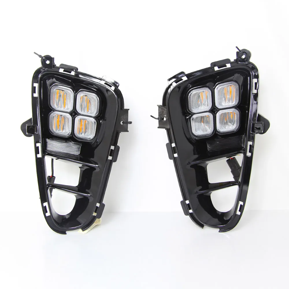 July King LED Daytime Running Lights DRL Case For Kia Picanto 2017+, 12W 6000K 4LEDs Fog Lights