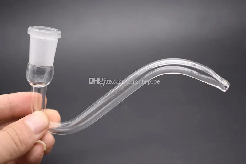 high quality Glass J-Hook Adapter 14mm 18mm Joint adapter for Glass Water Bongs Ash Catcher free shipping