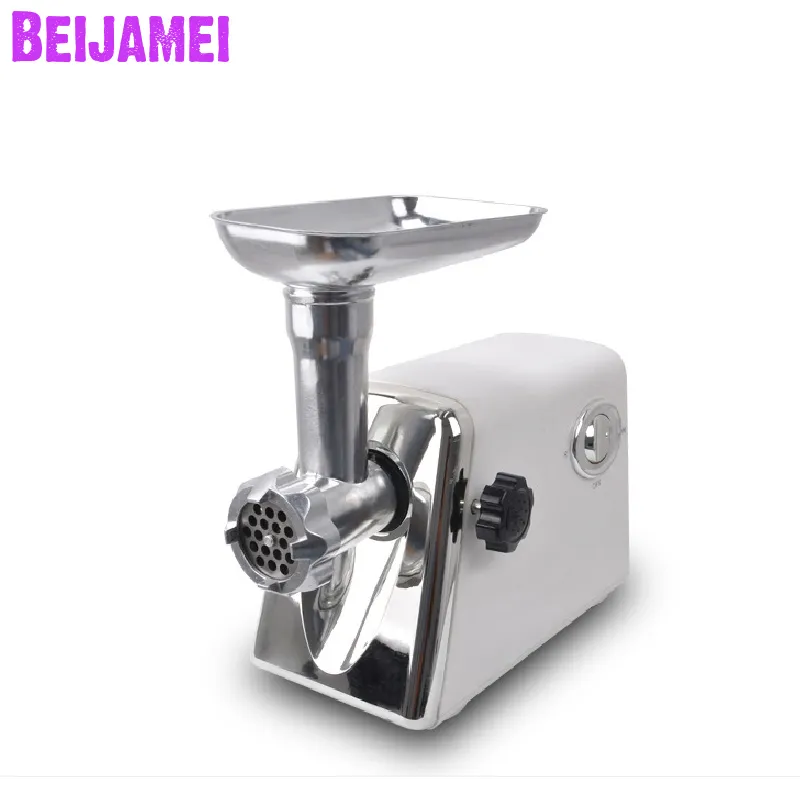 BEIJAMEI High Power Home Electric Meat Mincer Grinder Price 220V Sausage Stuffer Filler Food Grinding Machine