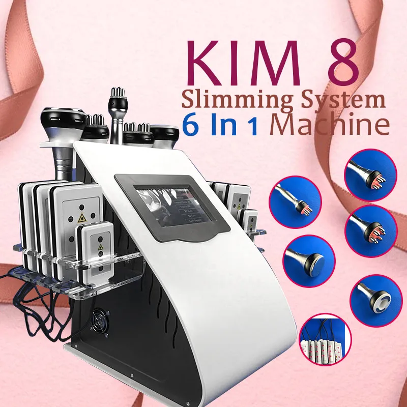 Slimming Machine Beauty Salon Profissional Radiofrequência Corporal Vacuum Ultrassônico Slim Cavitação Máquina laser Lipo para