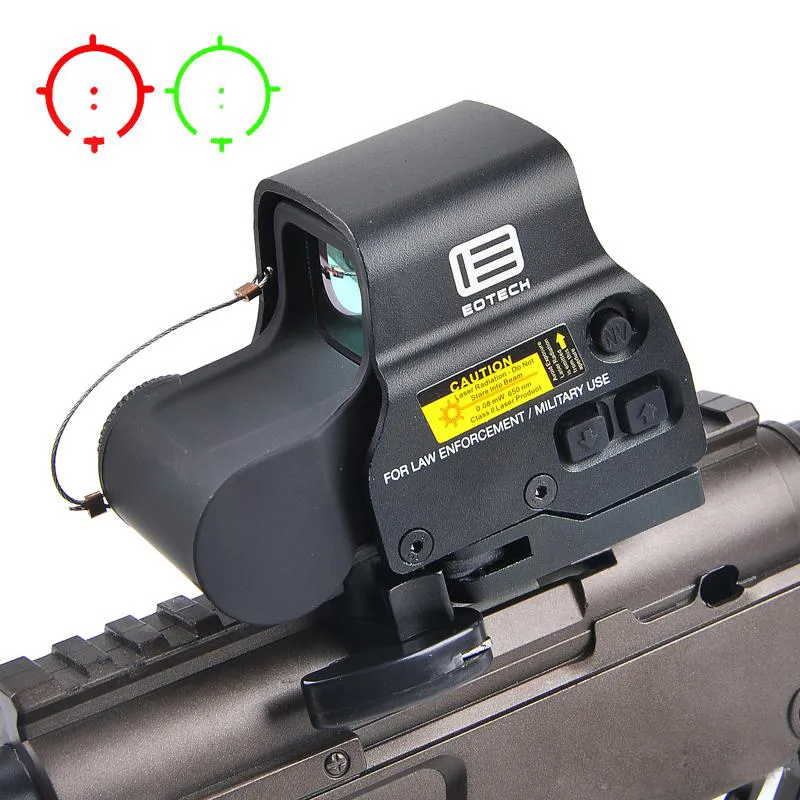 Accessoires tactiques 558 Holographic Red and Green Dot Scope Hunting Rifle T-Dot Reflex Sight avec intégré 5/8 "20 mm Weaver Rail