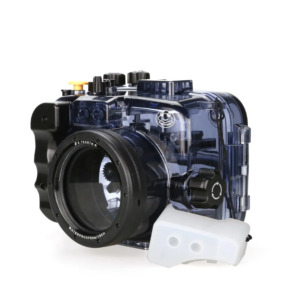 Freeshipping водонепроницаемый подводный корпус камеры чехол для Sony Alpha A6000 A6300 A6500 40 м/130 футов водонепроницаемый используется с объективом 16-50 мм