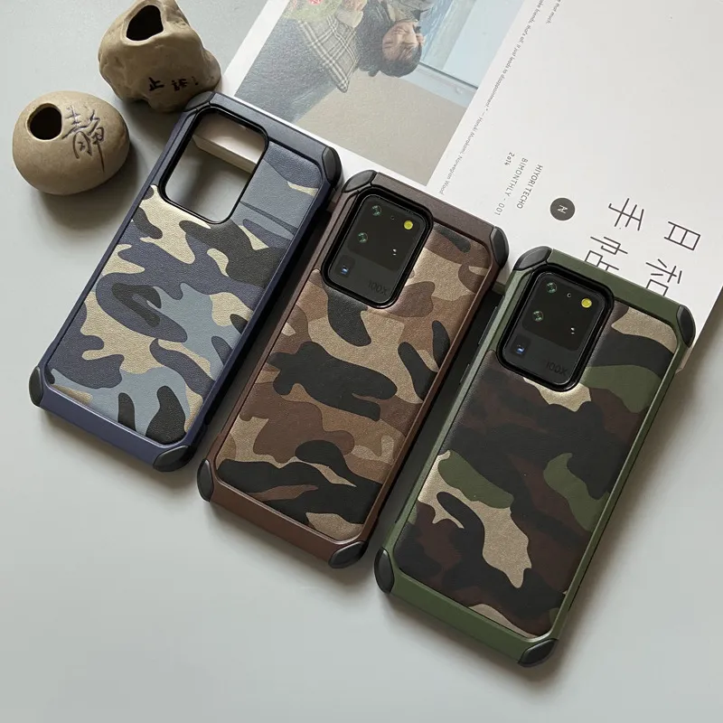 Kreative camouflage Handy Fall für S20ultra Handy Fall S8 / S9 + Silikon Note10 + Männlich und weiblich military Anti-fall