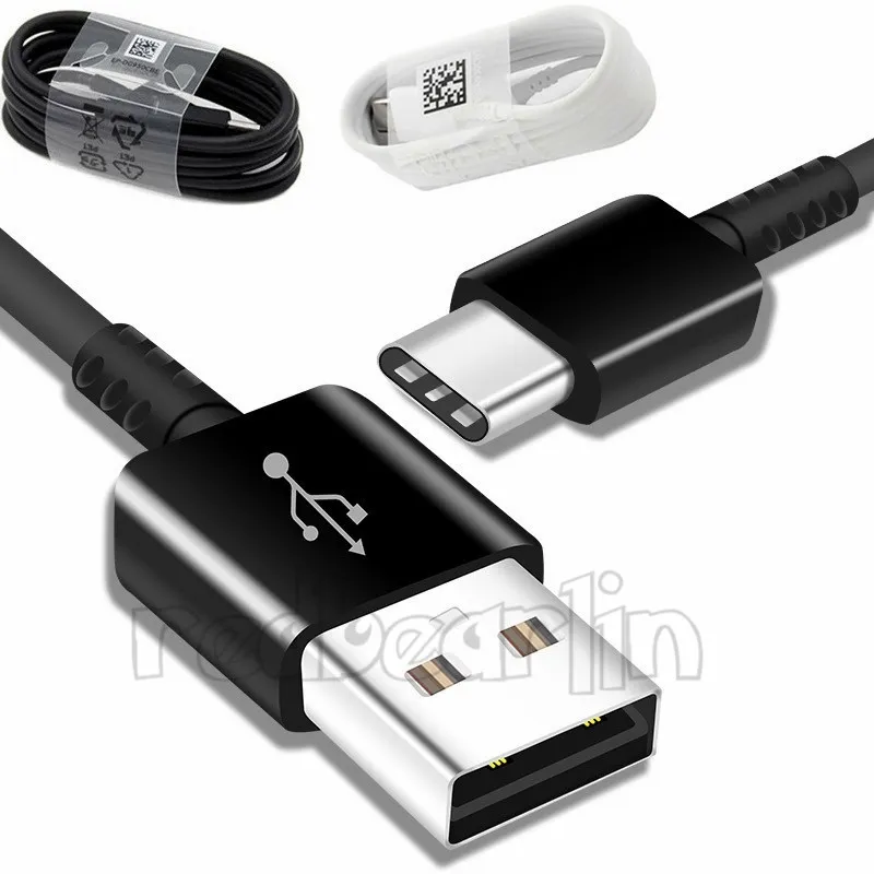 الشحن السريع 1.2m 4ft من النوع C Cables USB-C Cable Charger Cable لـ Samsung S8 S10 S20 S22 S23 Note 10 HTC LG