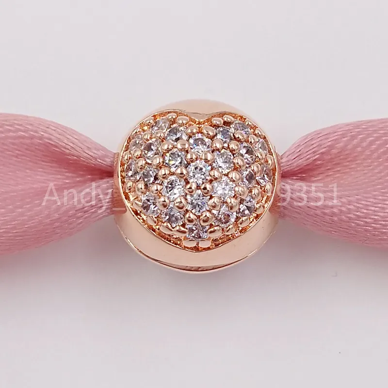 Gümüş Boncuklar Hayatımın Sevgisi Klip Pandora Rose CZ CHARMS Otantik 925 Sterling, Avrupa tarzı takı bilezikler kolye 781053cz