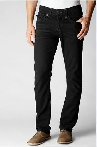 Mens Jeans Fashion-Straight-Leg Pants 18SS Ny True Elastic Robin Rock Revival Crystal Studs Denim Designer Trousers 69