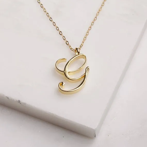 Mamãe amor Nome cursivo J English Alphabet Gold Silver Family Friend Letters Sign Word Chain Colares