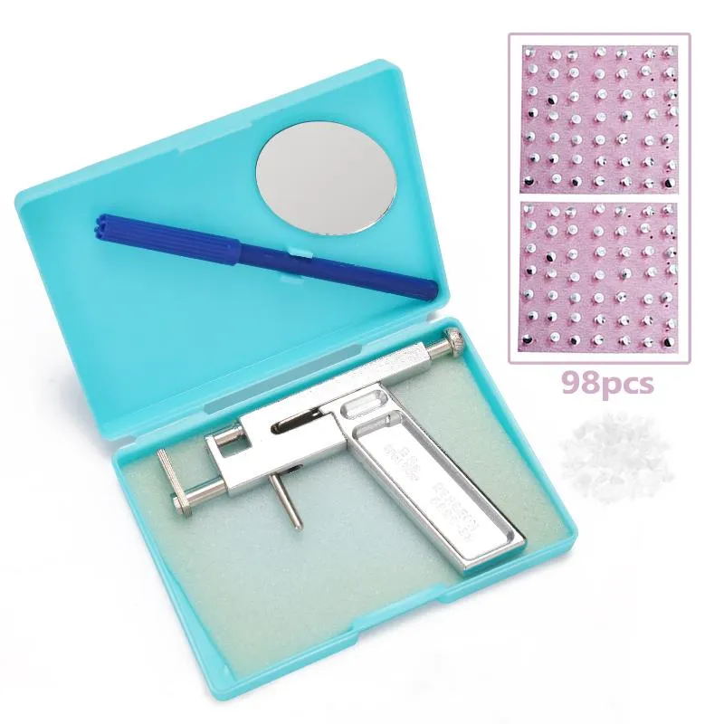 Universal Ear Piercing Gun Stainless Steel Ears Piercing Tool Kit Professional Painless Ear Nose Machine Jewelery Tools