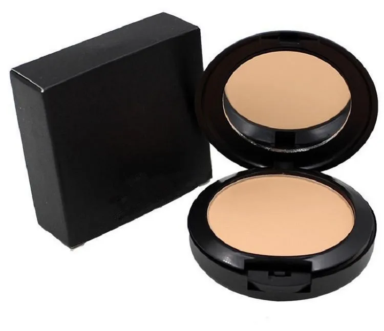 Base facial Hot Make-up Powder Cake Fácil de Usar Pó Facial Blot Pó Compacto Base Protetora Solar 15g NC NW