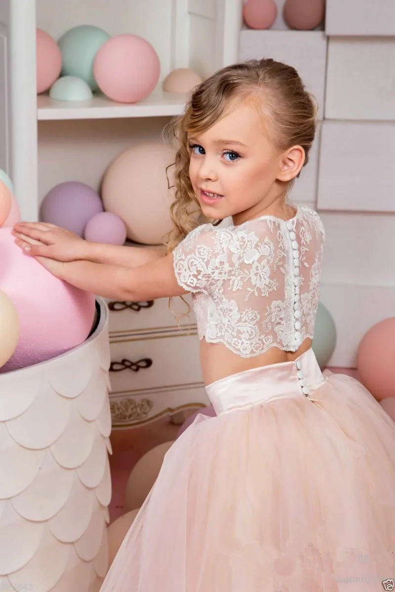 Two piece flower girl deals dress