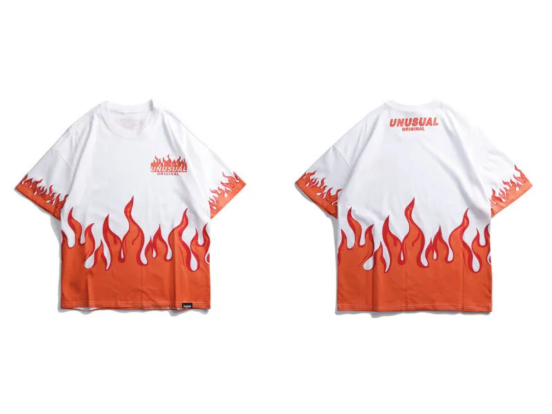 Fire Flame Printed Tshirts 2