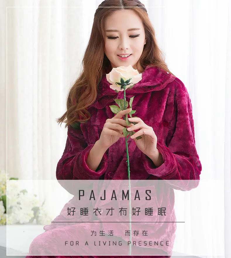 Bas De Pyjama Femme Pyjama Corail Femme TRAMAS+ Hiver | Ensemble Chaud Et Doux Maison Pyjama Chaud TRAMAS