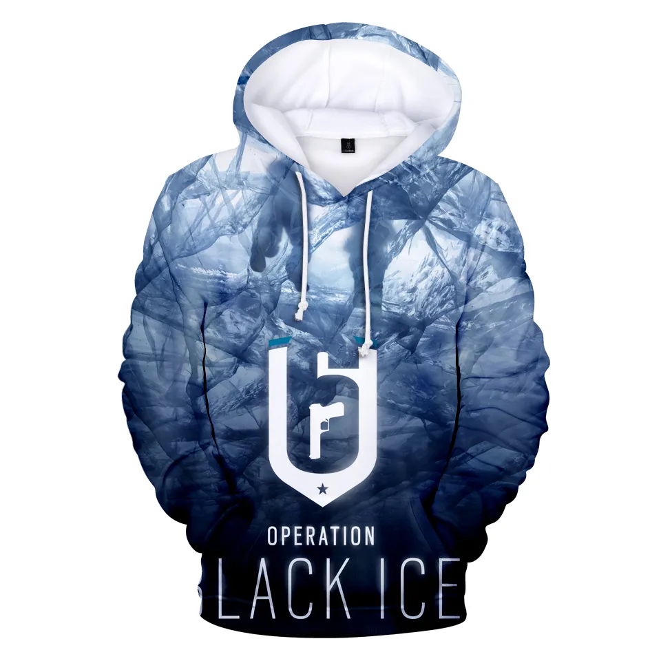 Hoodie Rainbow Six Siege 3D Hoodies Männer / Frauen Sweatshirts Heißes Spiel 3D Print Rainbow Six Siege Hoodies Herren Sweatshirt Kleidung