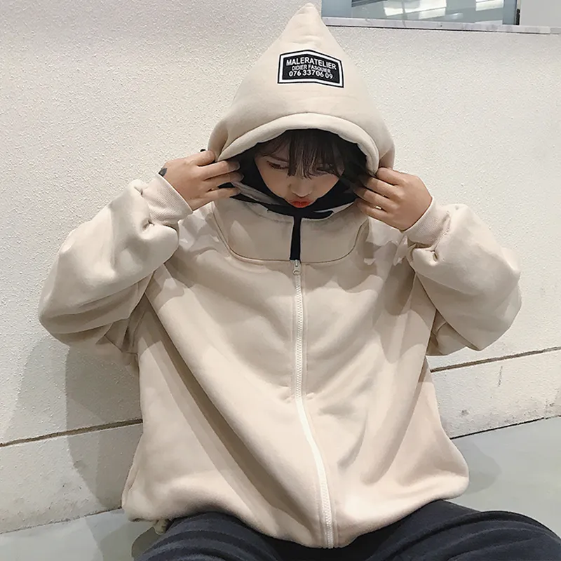 DaizyStripper まゆ Over Size Sweat BSXDIKJU Women's Metallic Hooded Sweater Long Sleeve