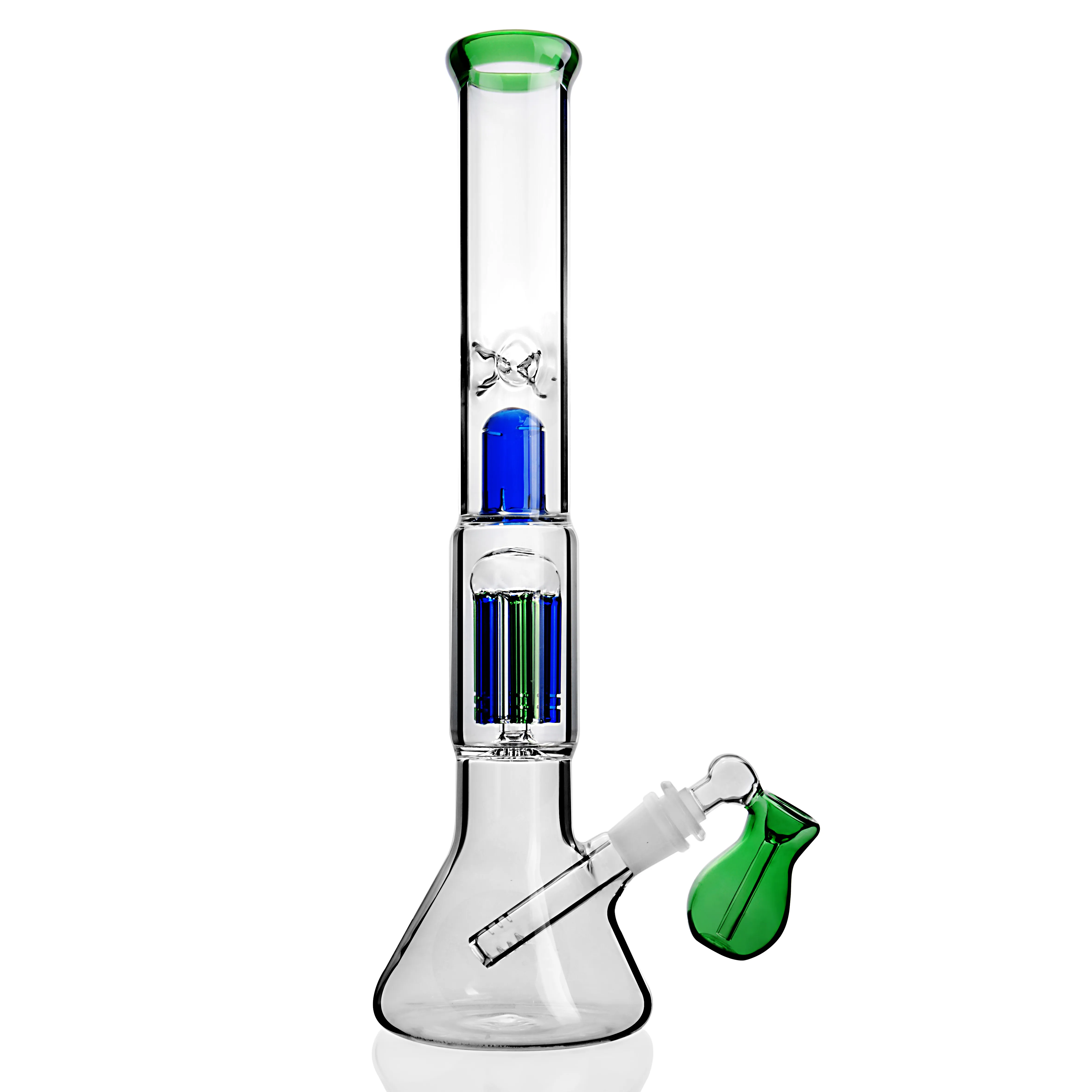 Copo claro com difusor tigela downstem perc bongos dab equipamento de vidro Tubulação de água bongo reciclar plataforma de petróleo bubbler narguilé heady rigs