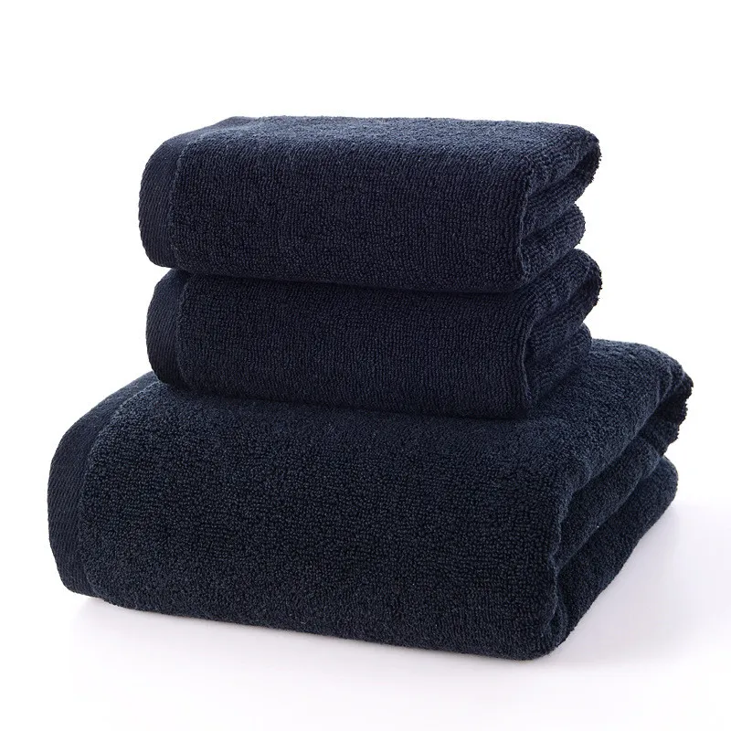 Black towel set best sale