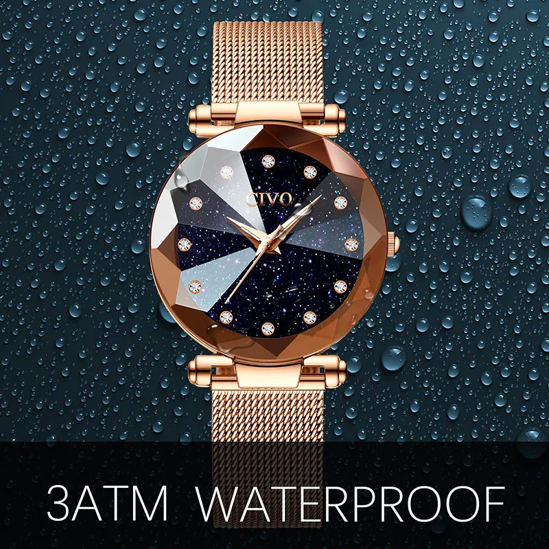 Civo montres 2025 femmes or rose