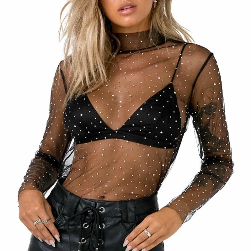 Camisas transparentes para mujer on sale