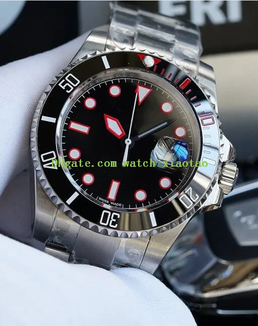 Free Shipping Luxury Watch ETA2824/2836 Movement NEW 116610LN Stainless Green Ceramic Bezel 40mm Sapphire Luminous Automatic Dive Mens Watch