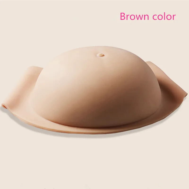 Duas cores 2-10 meses Barriga ajustável Gêmeos Barriga de bebê artificial Barriga de silicone Barriga falsa para gravidez Barriga de grávida para gravidez falsa Wh337g