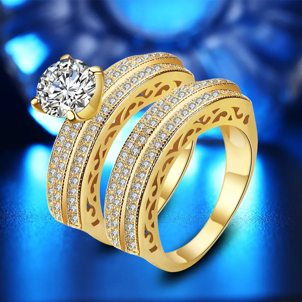 Wholesale-wedding rings sets luxury designer jewelry women rings engagement rings with crystal zircon silver mens ring model no. NE1066