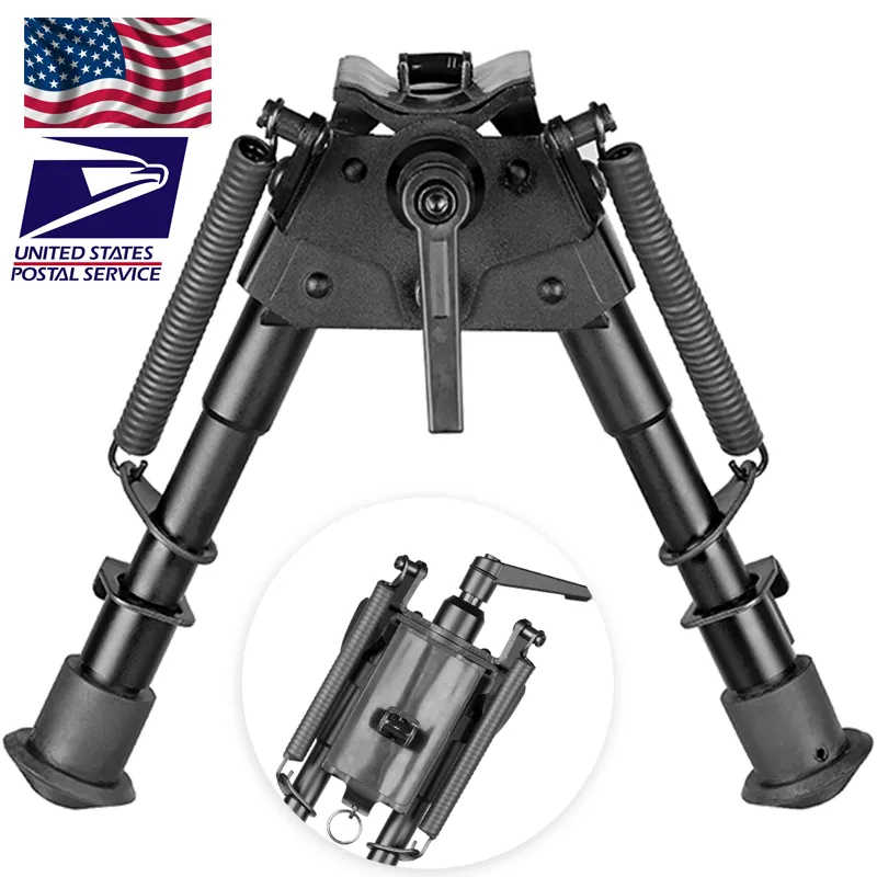 6-9 인치 bipod 고 충격 방지 스위블 시리즈 묶음으로 조정하는이 bipod 묶음 사냥을위한 바이팟