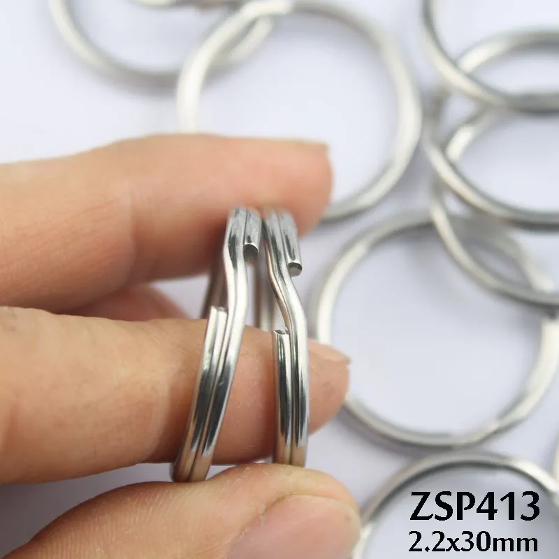 Key Chain Ring 9mm/9.5mm /10mm/12mm/13/16.5 32mm Split Double Loop Ring  Stainless Steel Can Mix DIY Jewelry ZSP412 ZSP423 From Greatapex2, $6.08