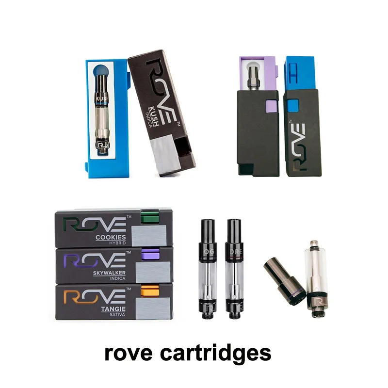 2019 Newest Rove Cartridges Empty Ceramic Vape Cartridge Tank Atomizer Carts 1 Gram Vape