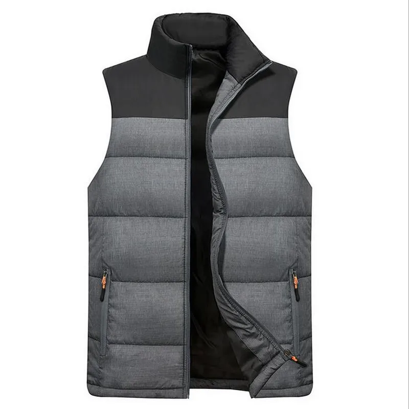 VXO 2019 Men Vest Winter Jacket Men Down Vest Mens Warm Thick Coats Male Cotton Padded Waistcoat Gilet Homme Vests 2 384 DHgate