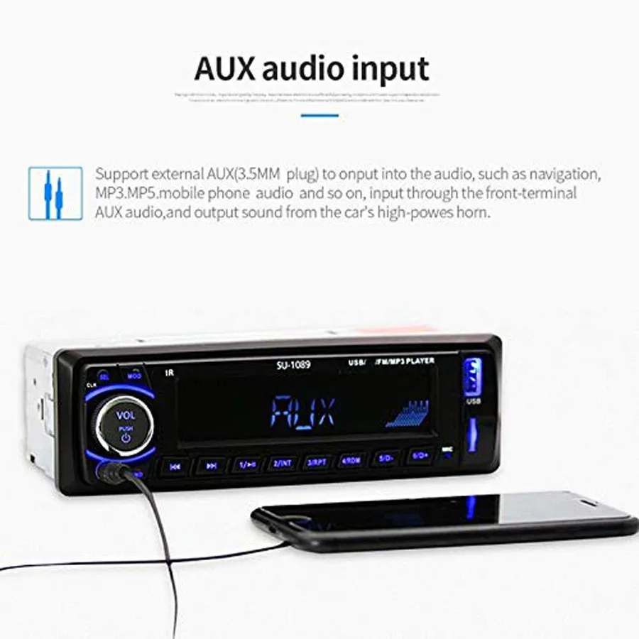 Bluetooth Enabled 1Din Car Stereo MP3 Player With Remote Control AUX IN, FM  Radio, USB Support From Globaltrade100, $20.72