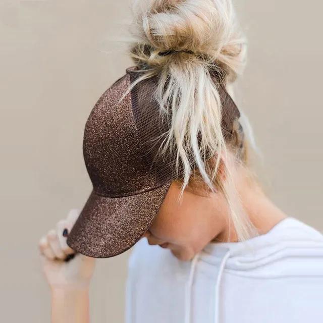 2019 ponytail baseball cap women men messy bun snapback sun summer mesh hats casual sport caps drop shipping adjustable