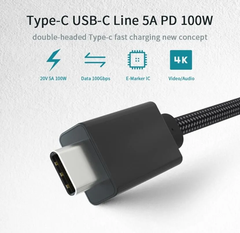 Usb C Cable Fast Charging Cable Video Cable Type C To Type C Pd 20V