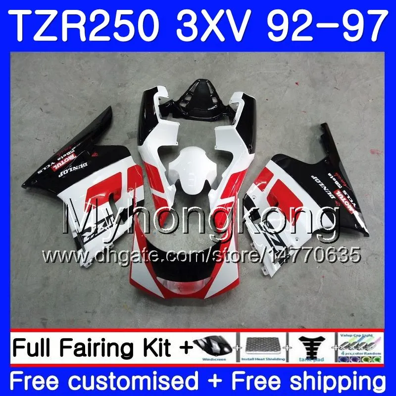 Kit för Yamaha TZR 250 3XV YPVS TZR-250 92 93 94 95 96 97 245HM.1 Lager Svart Röd TZR250RR RS TZR250 1992 1993 1994 1995 1996 Feature