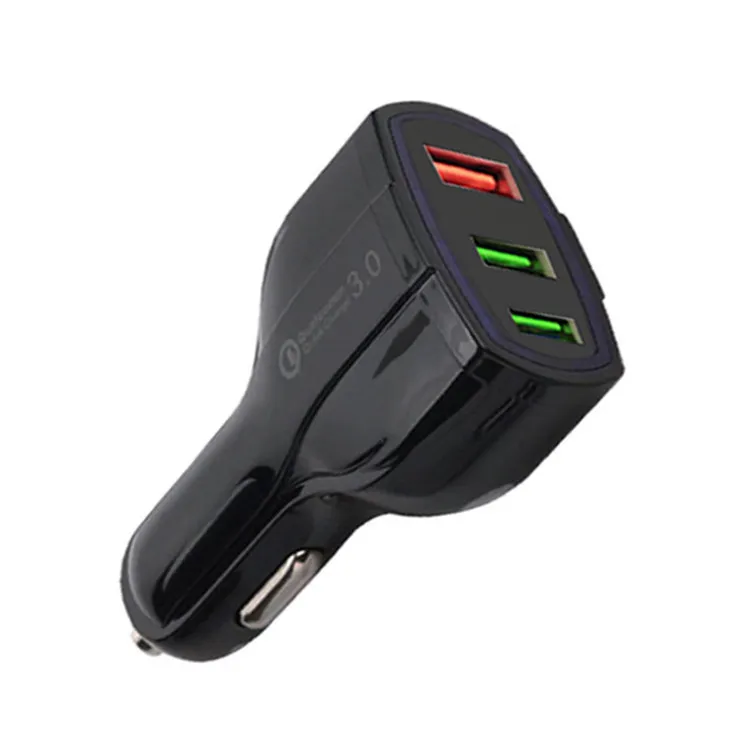 QC 3.0 3 USB-Port Autoladegerät Schnellladegerät 9V 1,8A 12V 1,8A 5V 3,5A USB-Ladegerät 50 teile/los