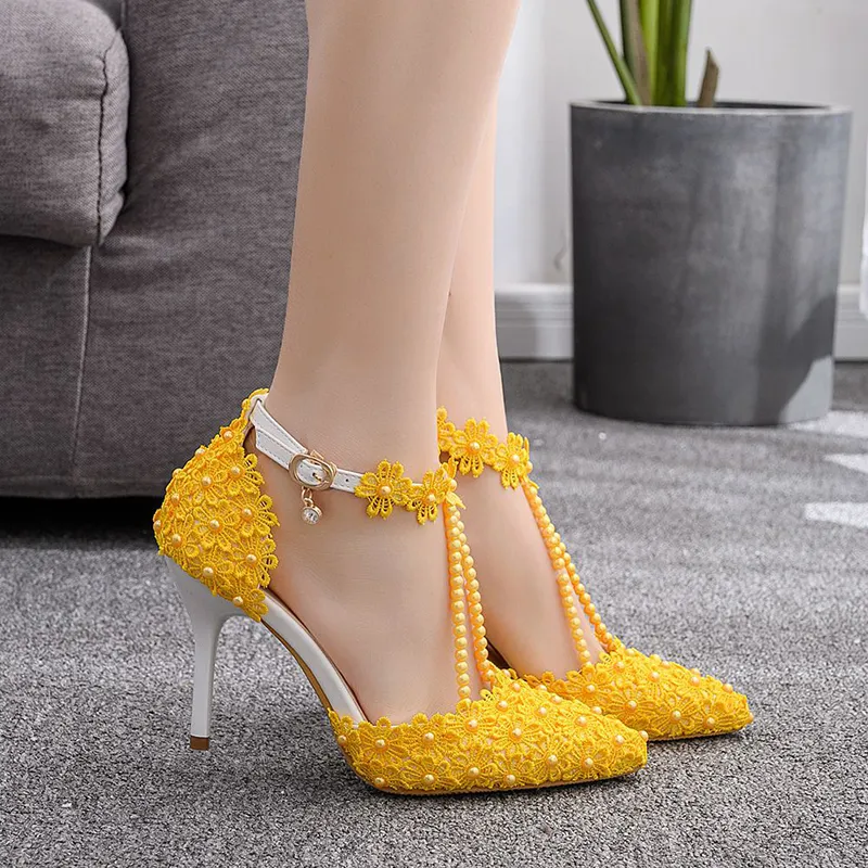 Elle Women Yellow Heels - Buy Elle Women Yellow Heels Online at Best Price  - Shop Online for Footwears in India | Flipkart.com