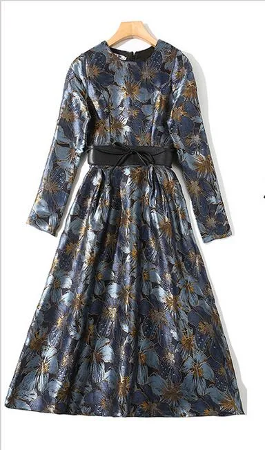 ワンピース Checked Jacquard Volume Sleeve Dress M ワンピース Checked Jacquard Volume Sleeve Dress M Volume