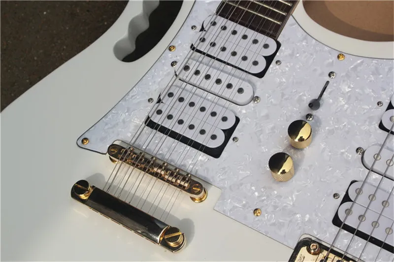 Charra Elettrica con Ponte Tremolo Nero Personalizzato 6