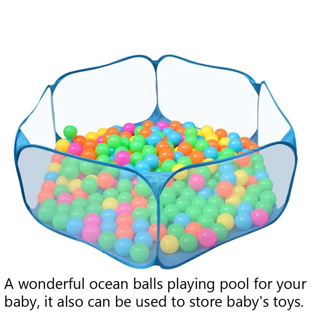휴대용 아기 놀이 펜 어린이 야외 실내 놀이 텐트 키즈 안전 접이식 Playpens 게임 공 풀