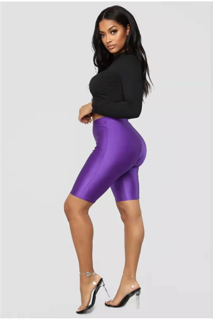 High Waist Fluorescent Skinny Tight Shorts For Women For Women Sexy Solid  Color, Slim Fit, Ideal For Cycling And Sports Included From Guccmen, $14.27