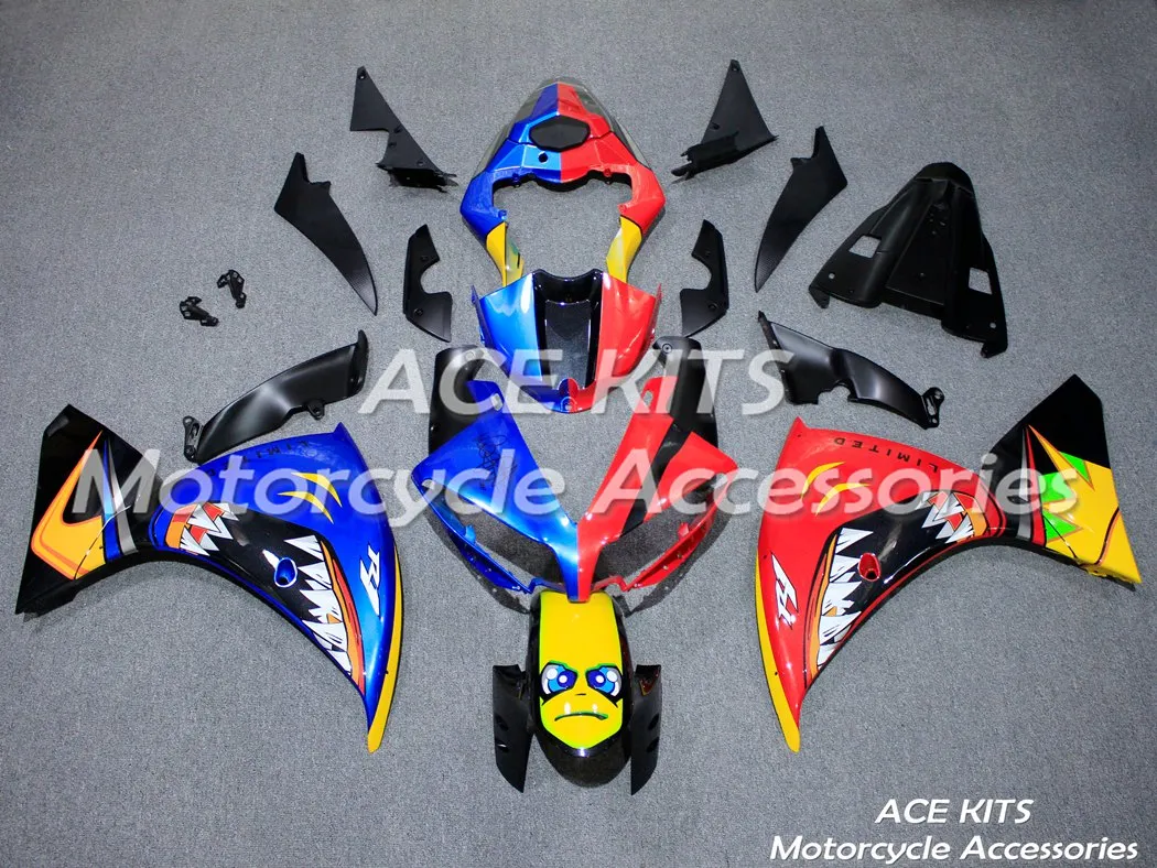 Carenature moto ACE per Yamaha YZF 1000-YZF-R1-12-13-14 YZF-R1-2012-2013-2014 Tutti i tipi di colore No.H36