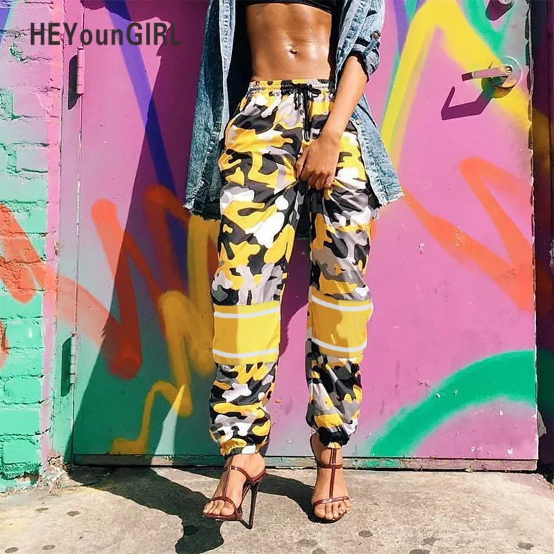 Yellow camo sales joggers womens