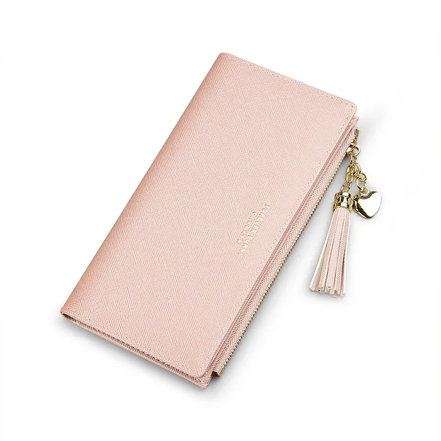 2020 Tassel Wallet Women Long Wallet Leather Tassel Women Wallets Zipper Portefeuille Femme Female Purse Clutch