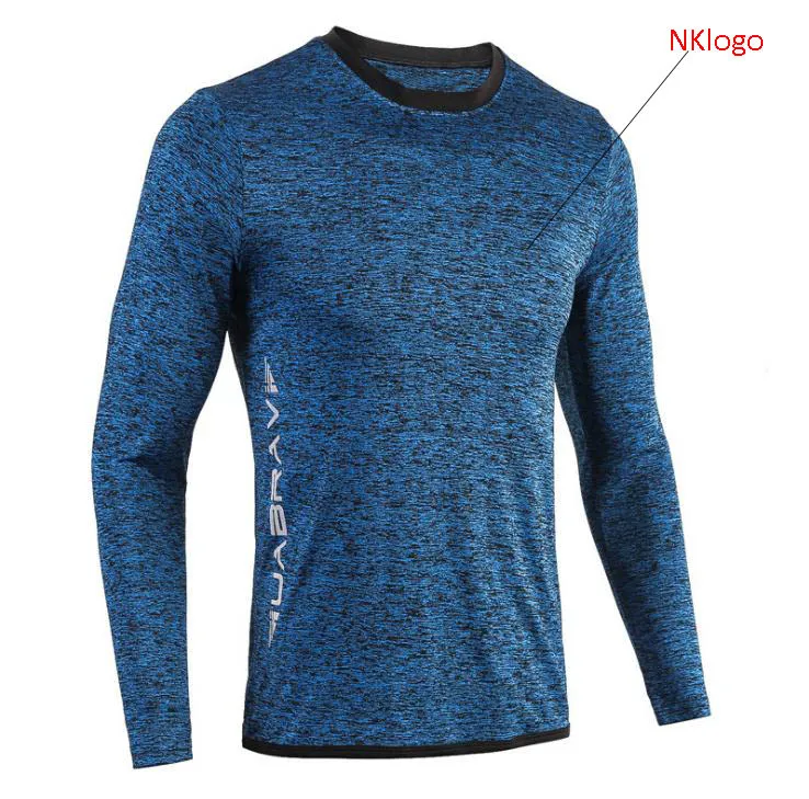 Fashion 2021 Höst Vinter Sport Jogging Running T-shirts Gym Snabbtorkad andningsbar långärmad kamp Skinnig Camouflage Basketball Training T-shirt Män